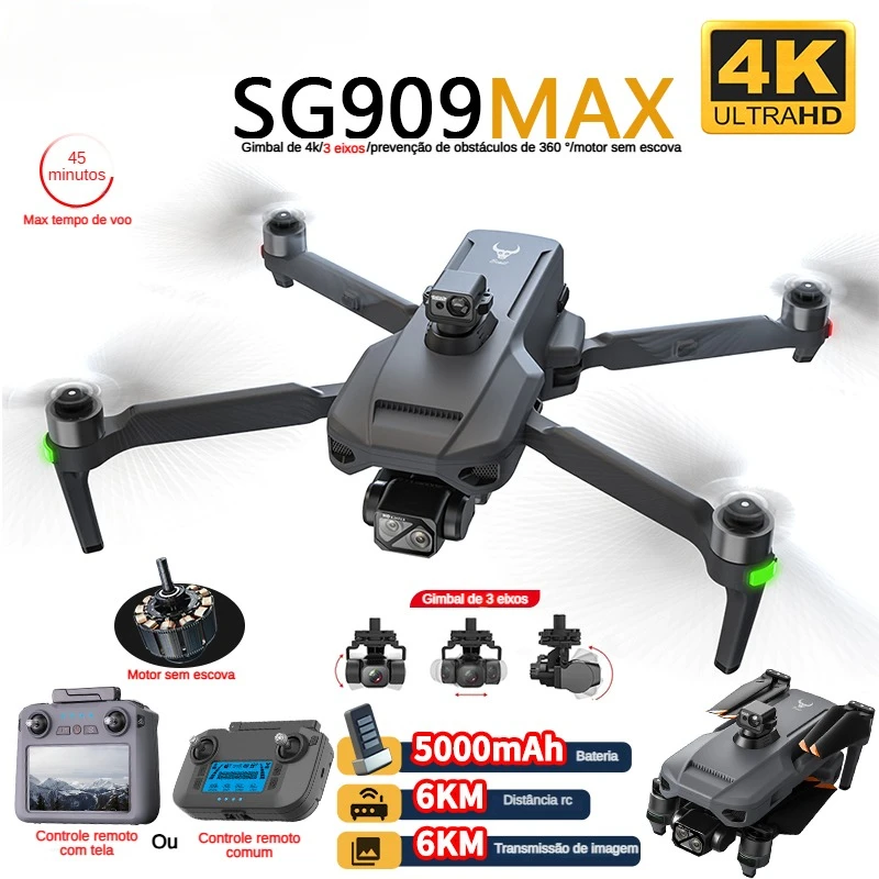 Drone Surveying - ZLL SG909 SG909MAX Professional Drone With
