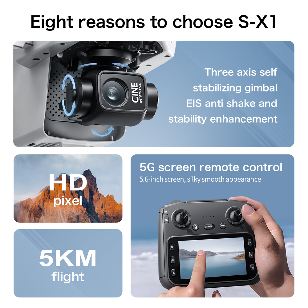 S-X1 MAX GPS Drone with 3-Axis - Drone Surveying review and price